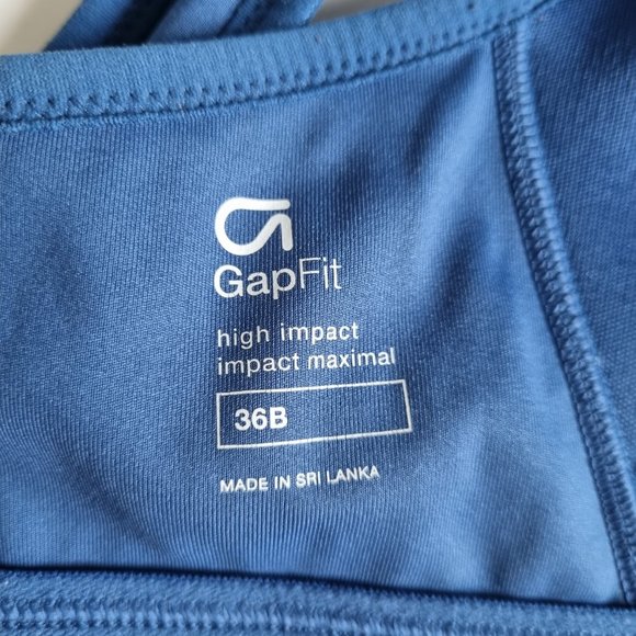 Gap Fit High Impact Sports Bra Size 34B - Picture 9 of 11